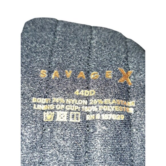 Savage X Fenty 44DD Black Underwire T-Shirt Bra Plus Full Coverage - Picture 4 of 6